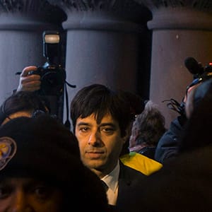 Jian Ghomeshi arrives at a Toronto courthouse Thursday, March 24, 2016 for the verdict in his trial. THE CANADIAN PRESS/Chris Young