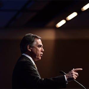 Alberta Premier Jim Prentice speaks during the Manning Networking Conference in Ottawa on Friday, March 6, 2015. (Sean Kilpatrick/CP)