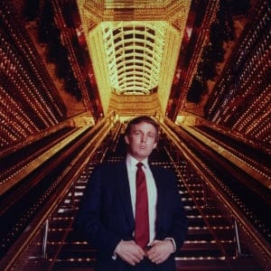 Real estate tycoon Donald Trump poised in Trump Tower atrium in 1989 in New York. (Ted Thai/The LIFE Picture Collection/Getty Images)