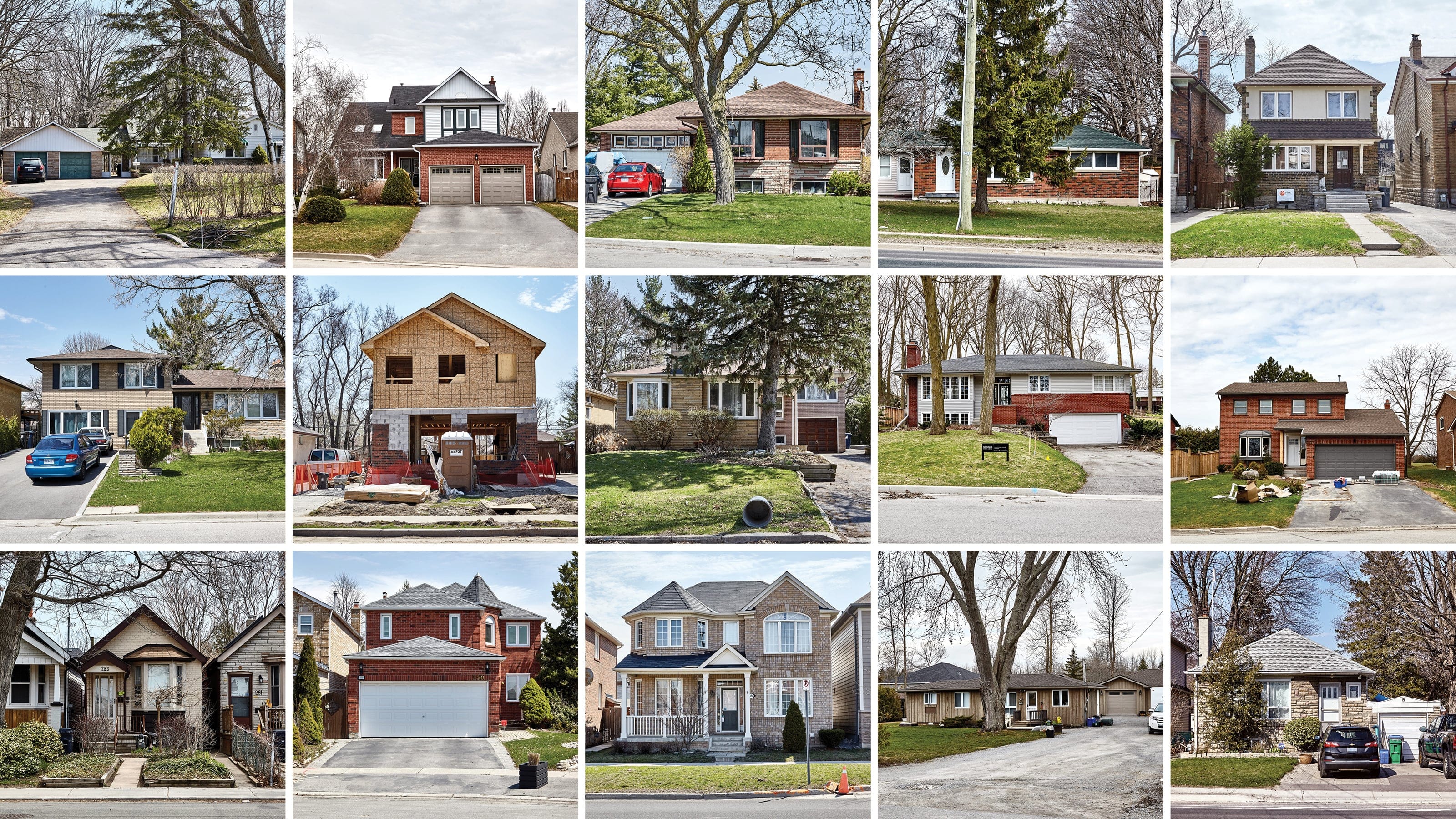 These Toronto-area homes were recorded as sold twice in 2017, and lost thousands in value when
the market corrected. (Photograph by Christie Vuong)