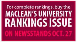 rankings on newsstands Oct. 27