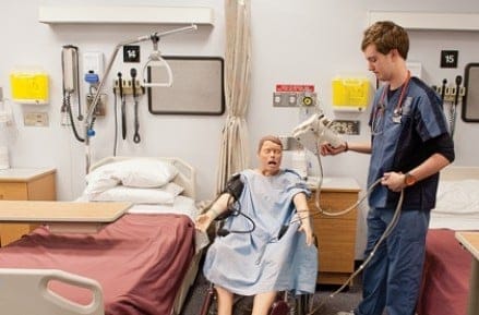 Nursing student Tyler Hume (Photo by Todd Korol)