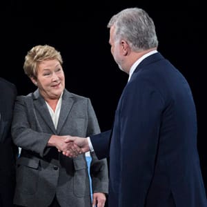 Philippe Couillard Pauline Marois Francois Legault Francoise David
