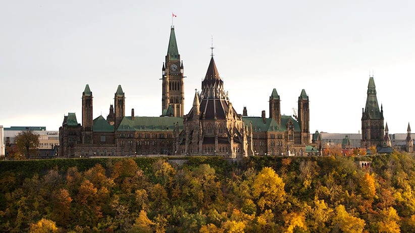 Parliament Hill and the Library of Canada in the fall in Ottawa, Ont. on Oct, 18, 2012. Lars Hagberg/CP
