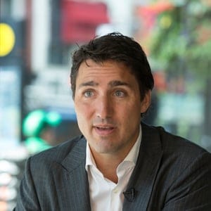 Paul Wells in conversation with Justin Trudeau.