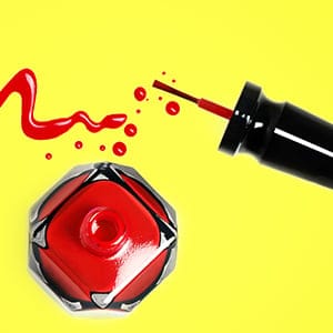 Christian Louboutin nail polish. Photograph by Christopher Stevenson
