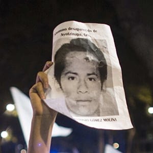 Protest to Demand Justice for The 43 Missing Students in Ayotzinapa