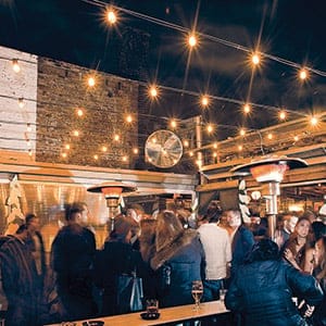Toronto, ON. The Drake Sky Yard Outdoor Patio. Photograph by Zach Slootsky