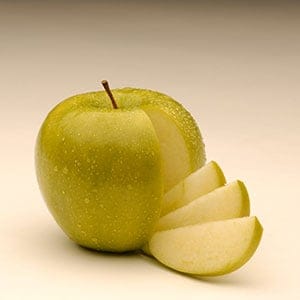 Nonbrowning Arctic® Granny, with slices cut out