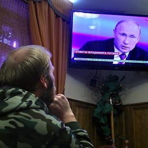 Live broadcast of president Putin's press conference