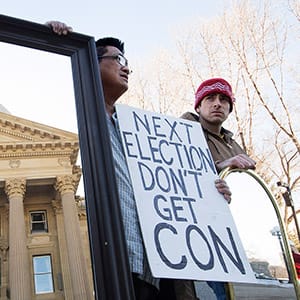 Mirror protest