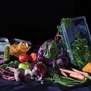 A still life of food. (Photograph by Liam Mogan)