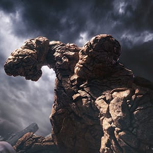 The Thing's stone body gives him epic strength and makes him virtually indestructible. (Twentieth Century Fox)