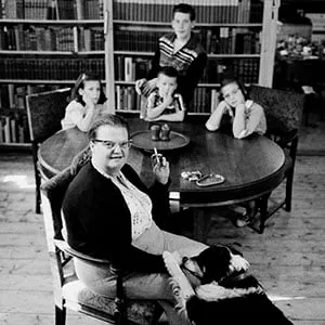 USA. 1956. American author Shirley JACKSON. (Erich Hartmann/Magnum)