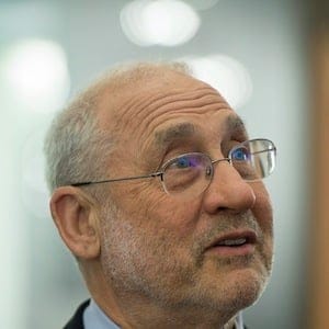 US economist Joseph Stiglitz, reacts on the first day of the 43rd Annual Meeting of the World Economic Forum, WEF, in Davos, Switzerland, Wednesday, Jan. 23, 2013. (AP Photo/Keystone/Jean-Christophe Bott)