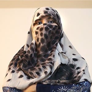 TORONTO, ON - FEBRUARY 12: Zunera Ishaq, woman who launched the legal challenge against Ottawa's niqab ban at citizenship oath-taking ceremony poses for pictures in her home. Vince Talotta/Toronto Star/Getty Images