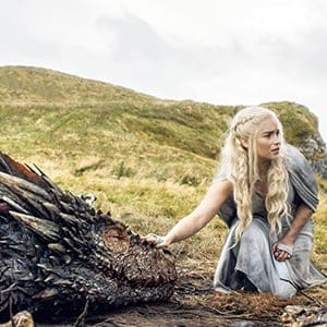 GAME OF THRONES, Emilia Clarke, 'Mother's Mercy', (Season 5, ep. 510, airs June 14, 2015). (HBO/Everett Collection)