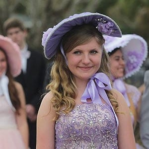 Southern belles display their unique hats and dresses during the 48th annual Azalea Trail Ceremony on Sunday, March 15, 2015, in Panama City, Fla. The girls are meant to embody the ideals of Southern hospitality. Heather Leiphart/The News Herald/AP