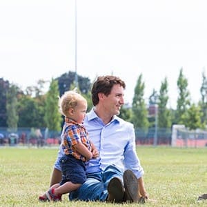 Justin Trudeau with family. (Liberal Party)