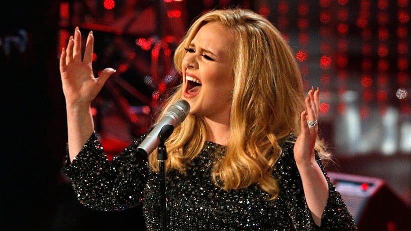 British singer Adele performs the song "Skyfall" from the film "Skyfall," nominated as best original song, at the 85th Academy Awards in Hollywood, California February 24, 2013. (Mario Anzuoni/Reuters)