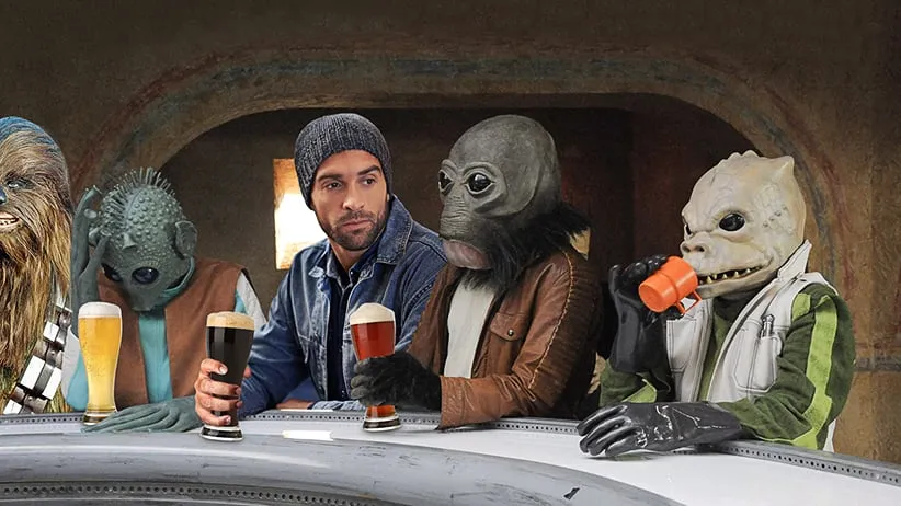 Star Wars actors on the Cantina set at Star Wars Celebration: The Ultimate Fan Experience held at the Anaheim Convention Center on Thursday, April 16, 2015, in Anaheim, Calif. (Photo by Richard Shotwell/Invision/AP)