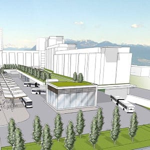 A rendering of UBC's future micro residences. (UBC)