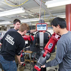 MACLEANS-HUMBER ROBOTICS-10.30.15-TORONTO, ON: Electromechanical Engineering Technician/Technology Thesis students work as groups in the automation and robotics labs at the Humber College north campus in Toronto, ON. (Photograph by Cole Garside)