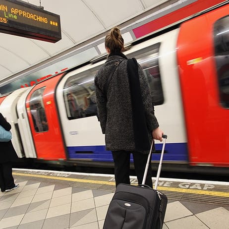LONDON, ENGLAND - MARCH 05: Commuters wait for a train at a London Underground station on March 5, 2012 in London, England. London's underground rail system, commonly called the tube, is the oldest of its kind in the world dating back to 1890. It carries approximately a quarter of a million people around its network every day along its 249 miles of track and 270 stations. The network has undergone several years of upgrade work and refurbishment in preparation for the Olympic Games which take place this summer. During this time the tube is expected to carry millions of visitors to and from the Olympic Parks. Dan Kitwood/Getty Images