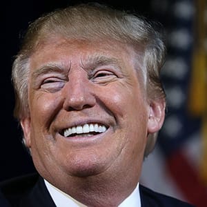 Republican presidential candidate Donald Trump speaks to voters on February 17, 2016 in Bluffton, South Carolina. Trump addressed the Sun City Republicans with three days remaining before the South Carolina Republican primary. (Win McNamee/Getty Images)
