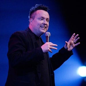 Stand-up comedian Mike Ward performing at the Salle Andre-Mathieu in Laval, Que., Mar. 7, 2016. (Mario Beauregard/CP)