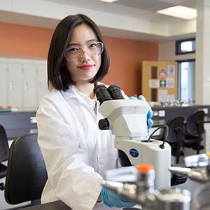 Second Year Biology student at York University, Sherry Wong. (Photograph by Kayla Chobotiuk)