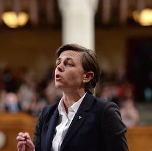 Labour Minister Kellie Leitch answers a question during Question Period in the House of Commons in Ottawa on Thursday, June 4, 2015. THE CANADIAN PRESS/Sean Kilpatrick