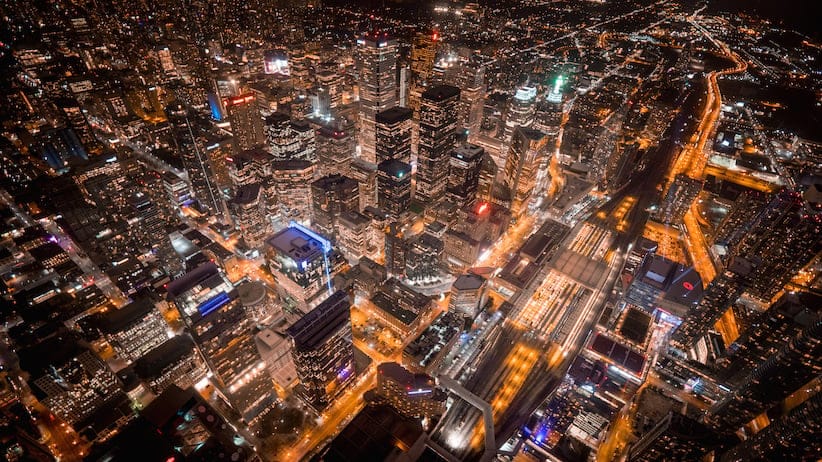 An aerial photo of Toronto (Shutterstock)