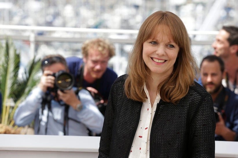 Director Maren Ade poses for photographers during a photo call for the film Toni Erdmann at the 69th international film festival, Cannes, southern France, Saturday, May 14, 2016. (AP Photo/Lionel Cironneau)