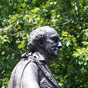 Sir John A. MacDonald's statue in Kingston, Ontario on June 21, 2012. (Lars Hagberg/CP)