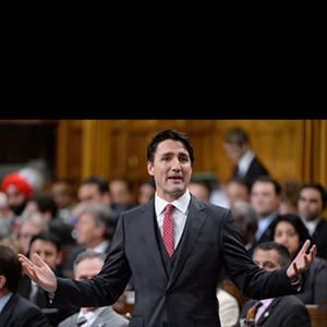 Prime Minister Justin Trudeau answers a question during Question Period in the House of Commons on Parliament Hill in Ottawa on Wednesday, May 18, 2016. (Adrian Wyld/CP)