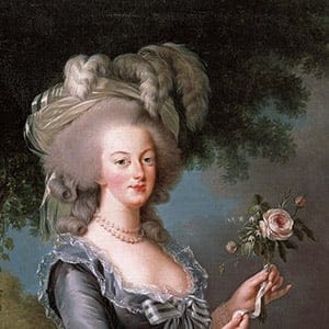 Elisabeth Louise Vigée Le Brun, Marie Antoinette with a Rose. (Collection of Lynda and Stewart Resnick)