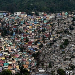 The neighborhoods of Jalousie (L), Philippeaux (C) and Desermites (R) in the commune of Petion Ville, Port au-Prince are pictured on October 26, 2015. (HECTOR RETAMAL/AFP/Getty Images)