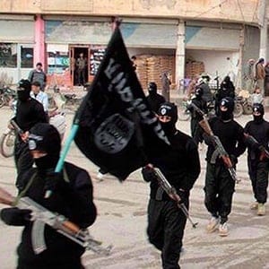 This undated file image posted on a militant website on Jan. 14, 2014, which has been verified and is consistent with other AP reporting, shows fighters from the al-Qaida linked Islamic State of Iraq and the Levant (ISIL) marching in Raqqa, Syria. (AP)