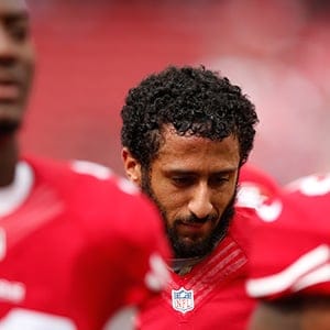 SANTA CLARA, CA - OCTOBER 18: Quarterback Colin Kaepernick #7 of the San Francisco 49ers warms up prior to playing the Baltimore Ravens in their NFL game at Levi's Stadium on October 18, 2015 in Santa Clara, California. (Photo by Ezra Shaw/Getty Images)