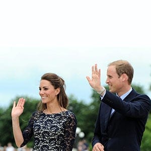 The Duke and the Duchess of Cambridge wave to the crowds as they take part in a ceremony at the National War Memorial in Ottawa on Thursday, June 30, 2011. THE CANADIAN PRESS/Sean Kilpatrick