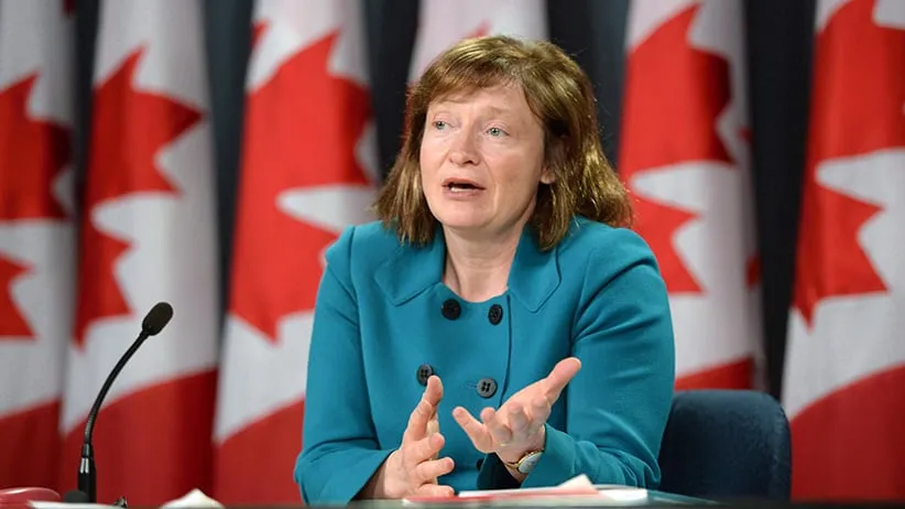 Suzanne Legault, Information Commissioner of Canada, holds a press conference in the National Press Theatre in Ottawa on Tuesday, March 31, 2015. (Sean Kilpatrick/CP)