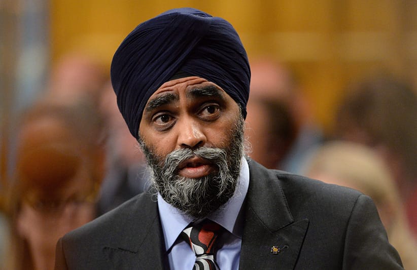 Defence Minister Harjit Sajjan answers a question during Question Period in the House of Commons in Ottawa on Thursday, June 9, 2016. (Adrian Wyld/CP)