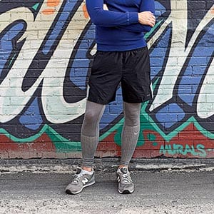 Men wear various form of athletic tights. (Photograph by Jenna Marie Wakani)