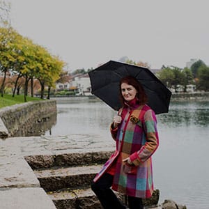 Author Emma Donoghue, photographed at Granville Island. (Photograph by Jimmy Jeong)
