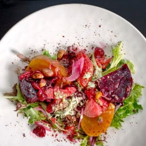 Beets and Grapefruit from Planta in Toronto. (Photograph by Chris Robinson)