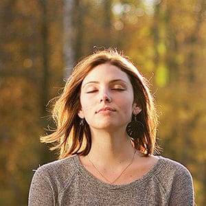Girl meditates (Shutterstock)