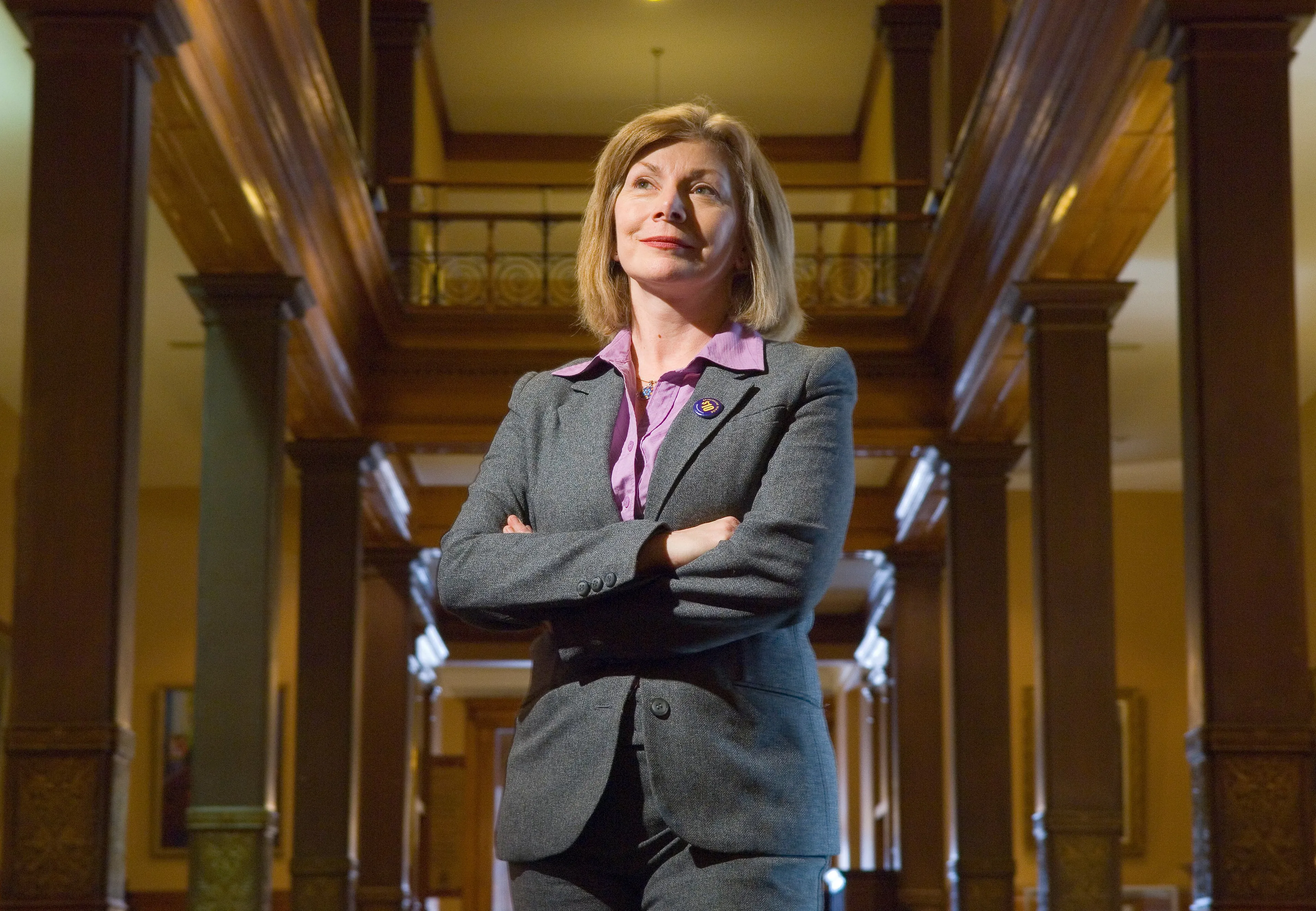 Cheri DiNovo-January 31, 2007-NDP MPP Cheri DiNovo shot in Toronto Legislature for portrait on issue