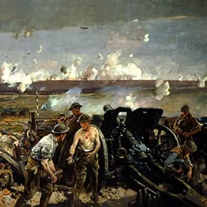 “The Taking of Vimy Ridge,” 1917. Painted by Richard Jack