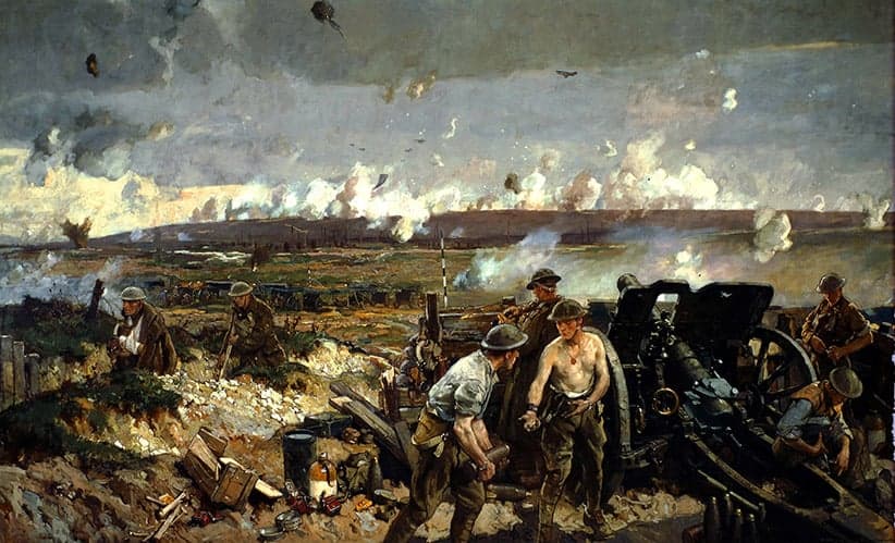 “The Taking of Vimy Ridge,” 1917. Painted by Richard Jack
